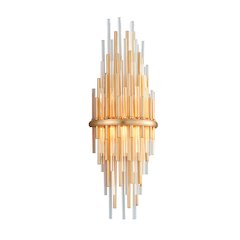 Theory Wall Sconce, Gold Leaf