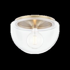 Grace Flush Mount, Aged Brass