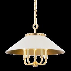 Clivedon Chandelier, Aged Brass