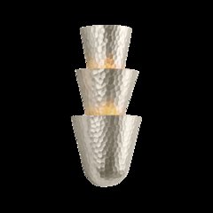 Bucharest Wall Sconce, Warm Silver Leaf