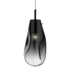 Liquid Pendant, Satin Black
