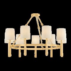 Bridgeton Chandelier, Aged Brass