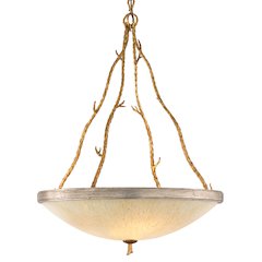 Parc Royale Chandelier, Gold And Silver Leaf