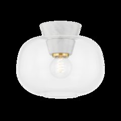 Ariella Flush Mount, Aged Brass