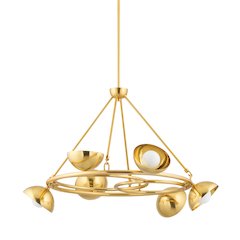 Oraibi Chandelier, Vintage Brass