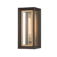Lowry Exterior Wall Sconce, Textured Bronze