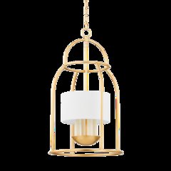 Delia Lantern, Vintage Gold Leaf