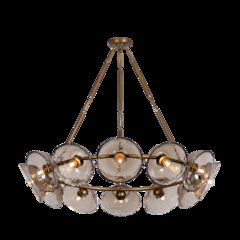Diego Chandelier, Patina Gold Leaf