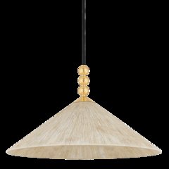 Song Pendant, Aged Brass