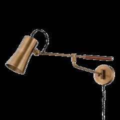 Novel Plug-In Sconce, Patina Brass