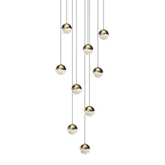 Grapes Pendant, Brass