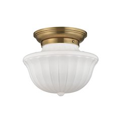 Dutchess Flush Mount, Aged Brass