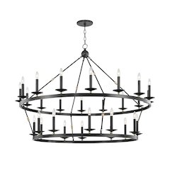 Allendale Chandelier, Aged Brass, Old Bronze