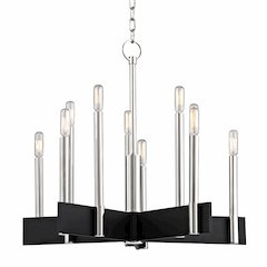 Abrams Chandelier, Polished Nickel