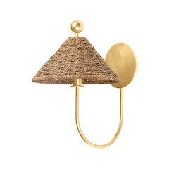 Layton Wall Sconce, Vintage Gold Leaf