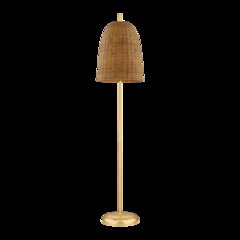 Beatrice Floor Lamp, Aged Brass