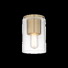 Lula Flush Mount, Aged Brass