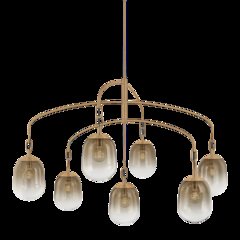 Harvey Chandelier, Patina Brass