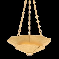 Spring Valley Pendant, Vintage Gold Leaf