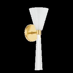 Amara Wall Sconce, Aged Brass