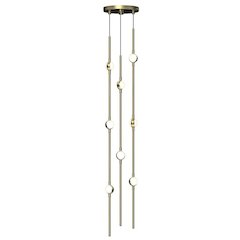 Constellation Pendant, Satin Brass