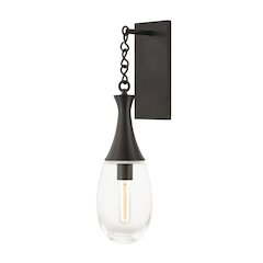 Southold Wall Sconce, Black Brass