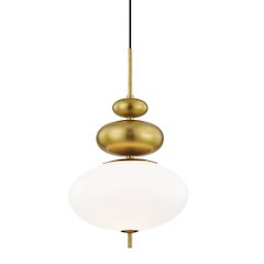 Elsie Pendant In Aged Brass Color