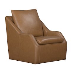 Asher - Steamboat Ecru Swivel Accent Chair