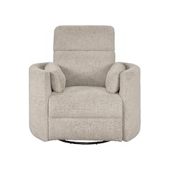 Radius - Burlap Manual Swivel Recliner