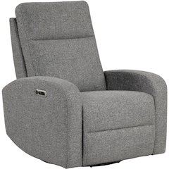 Thriller - Natural Beauty Grey Power Swivel Glider Recliner