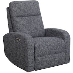 Thriller - Natural Beauty Denim Power Swivel Glider Recliner