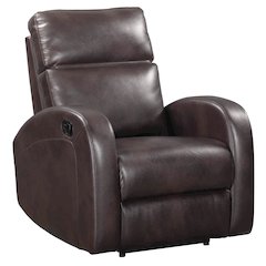 Devin - Pebble Brown Manual Recliner