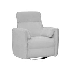 Radius - Angora Linen Manual Swivel Recliner