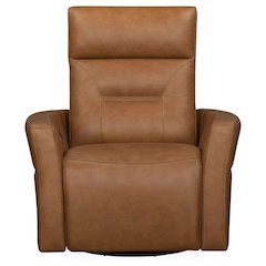 Remmington - Vintage Caramel Power Swivel Glider Recliner P2