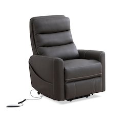 Hercules-Haze Power Lift Recliner with Articulating Headrest