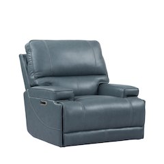 Whitman - Verona Azure - Powered By Freemotion Cordless Power Recliner