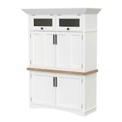 Modern white cotton workstation with LED light and durable frame