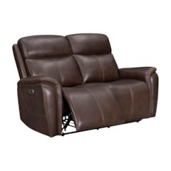 Brown Power Reclining Loveseat Recliner, Theater Seating for Home