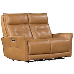 Gershwin - Lucca Butterscotch Zero Gravity Power Reclining Loveseat