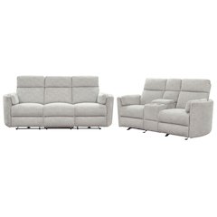 Radius - Mineral Power Reclining Sofa and Loveseat