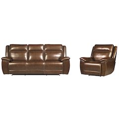 Jameson - Hickory Power Reclining Zero Gravity Sofa and Recliner