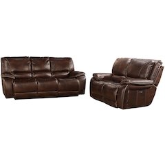 Vail - Burnt Sienna Power Reclining Sofa and Loveseat