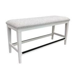 Modern Dining 49 In. Upholstered Counter Bench