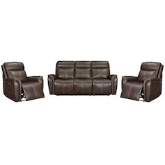 Cascade - Auburn Power Reclining Sofa and 2 Recliners