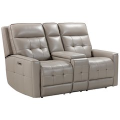 Parker Living Canterbury - Pewter Power Zero Gravity Console Loveseat