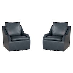 Asher - Steamboat Marine Swivel Accent Chair Two Pack