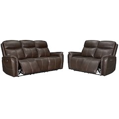 Cascade - Auburn Power Reclining Sofa and Loveseat