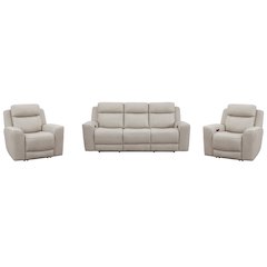 Calgary - Stone Power Reclining Sofa and 2 Recliners