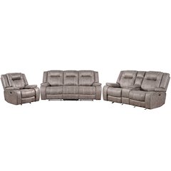 Blake - Desert Taupe Manual Reclining Sofa Loveseat and Recliner
