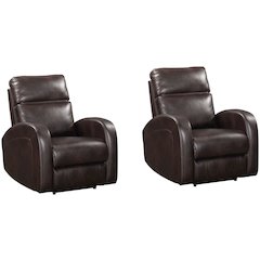 Devin - Pebble Brown Power Recliner Two Pack